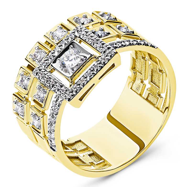Кольцо, золото, бриллиант, 1-308568-00-00